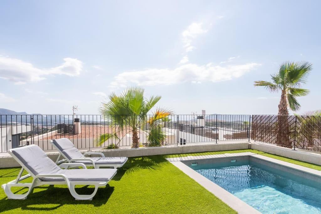 Casa Con Piscina Privada Polop Villa Exterior foto