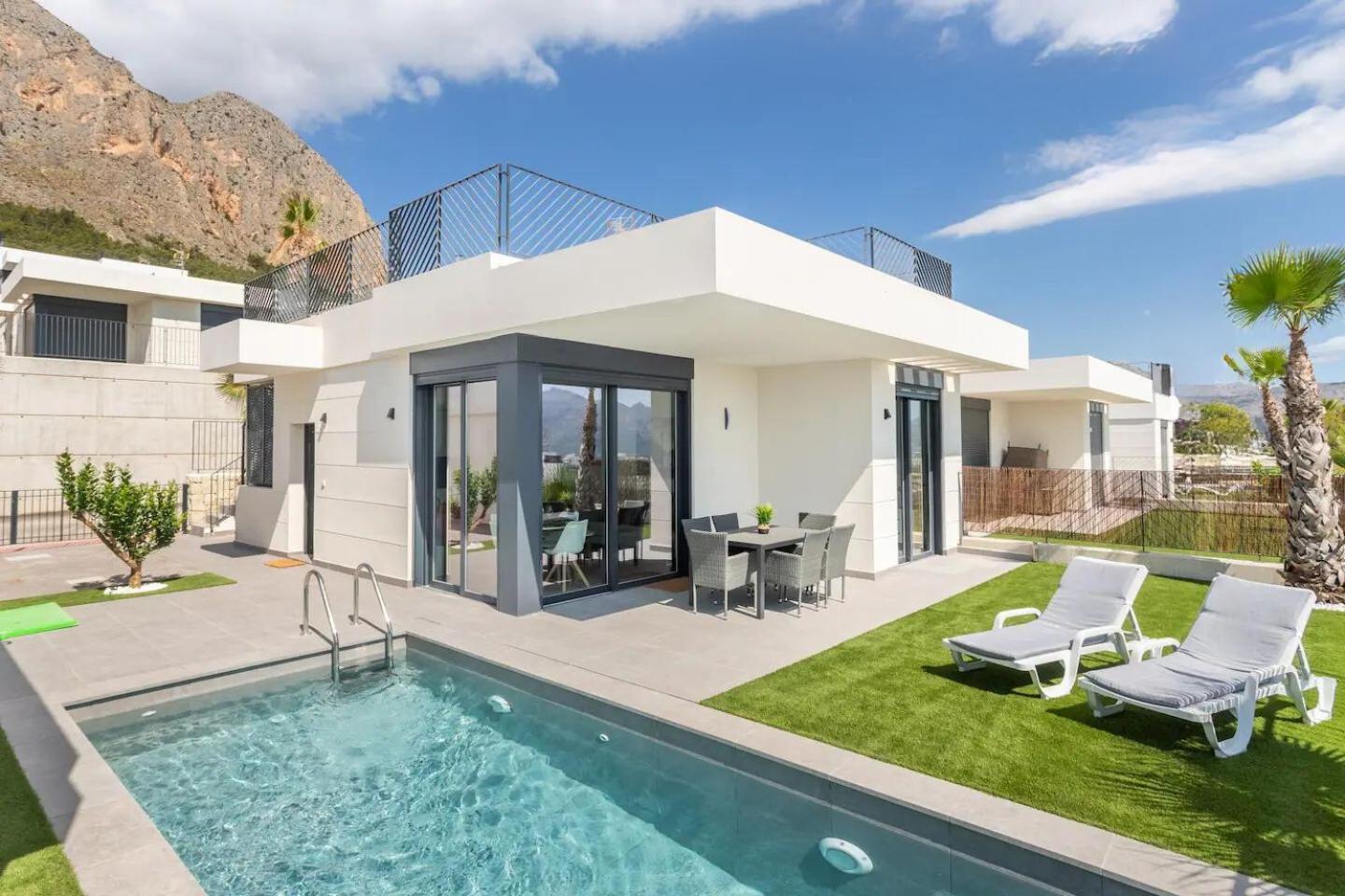 Casa Con Piscina Privada Polop Villa Exterior foto